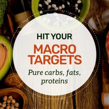 Emergency macros, the best pure cabrs, proteins, and fats