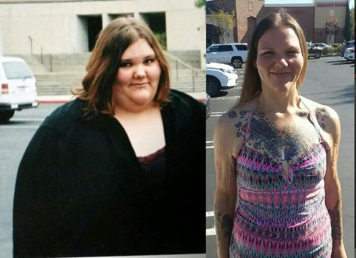Kristy weight loss journey before-after