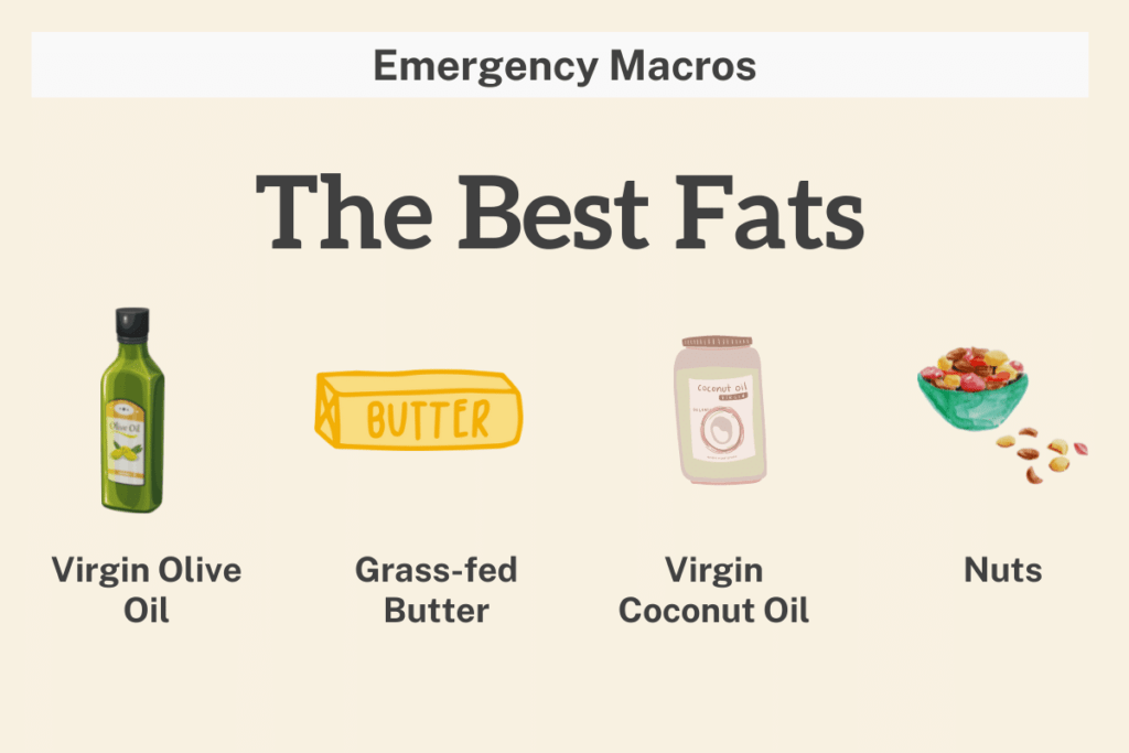 Emergency macros - the best fats